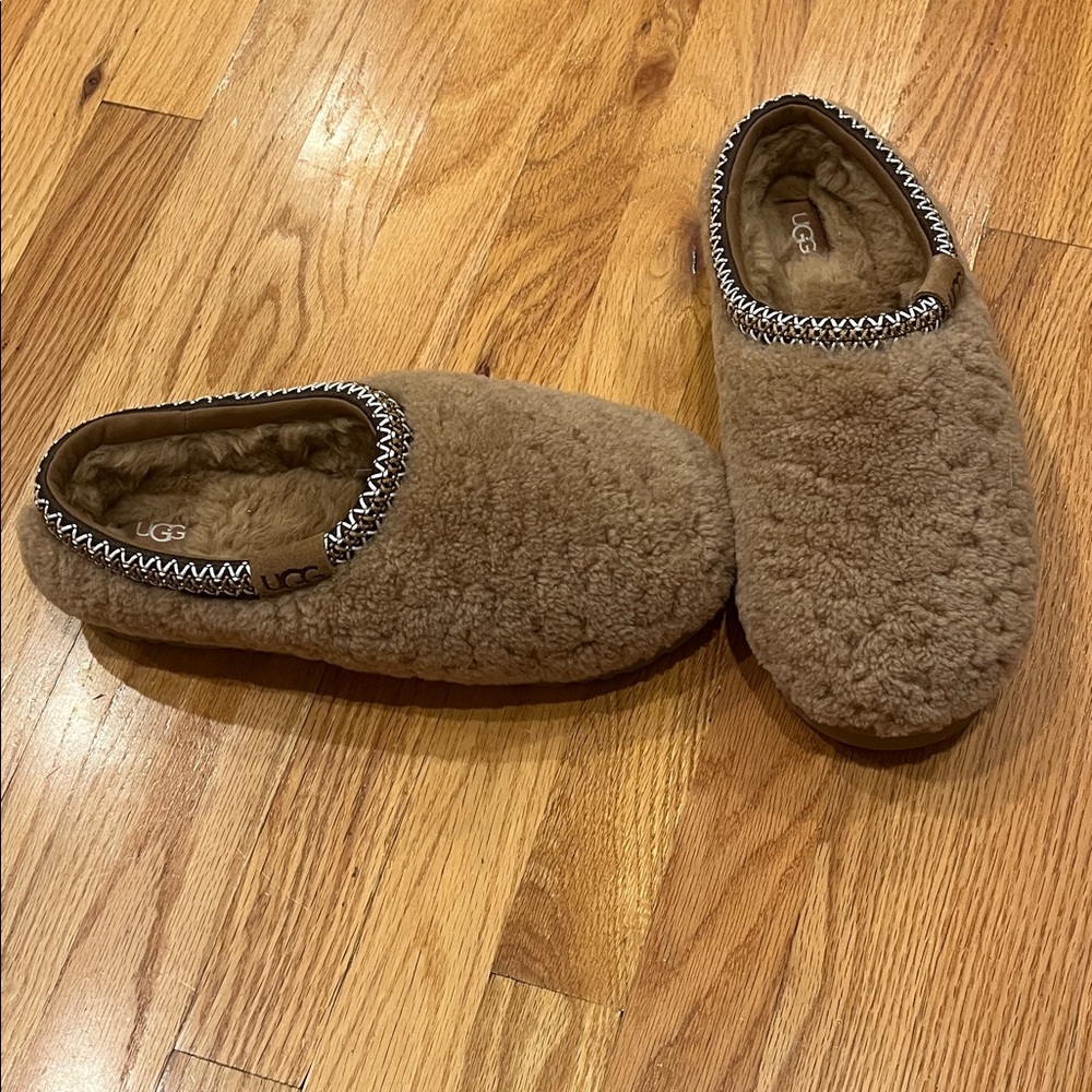 UGG Tan Shearling Slippers